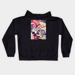 Rainbow rider Kids Hoodie